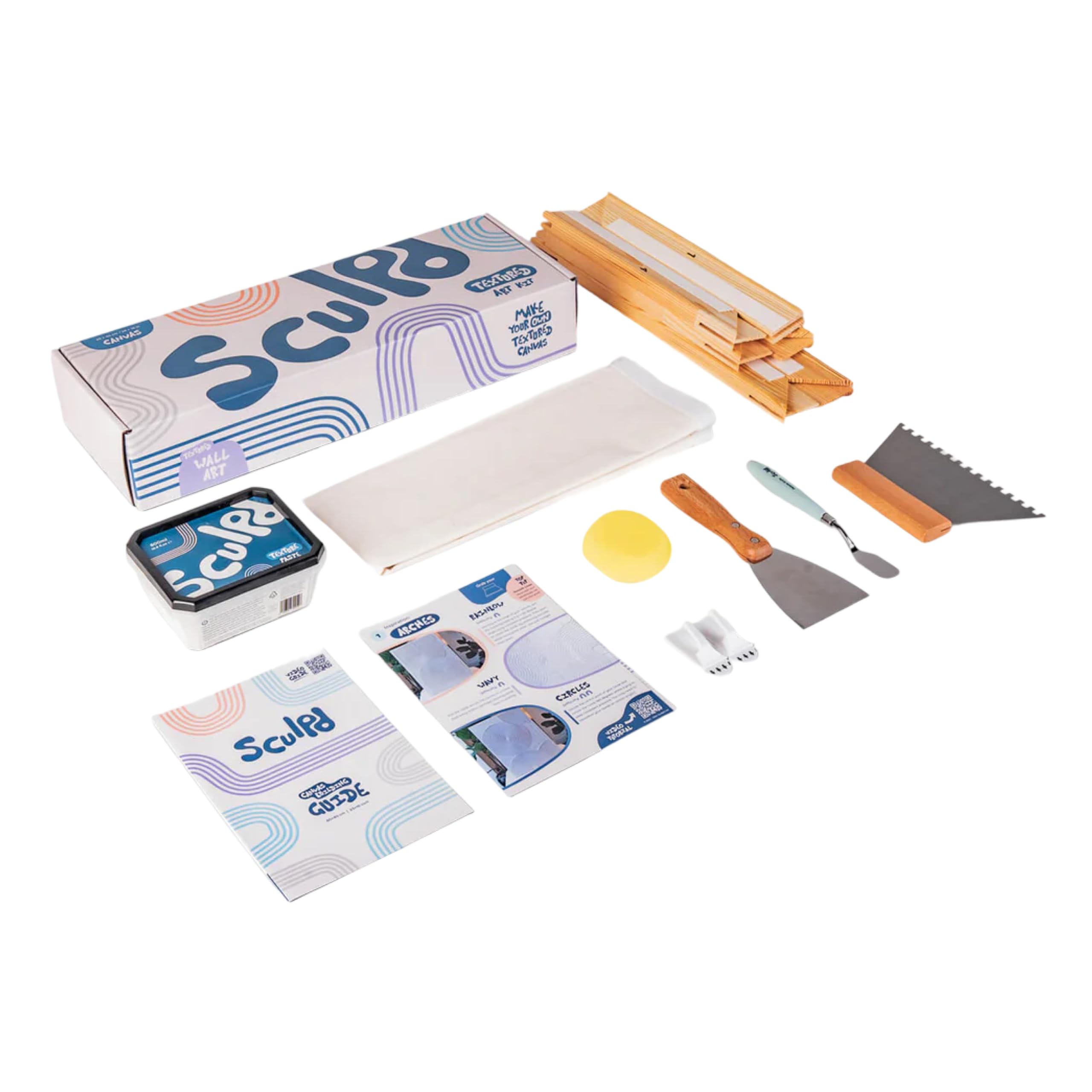 Amazon.com: Sculpd Textured Canvas Kit - Complete Art Set with